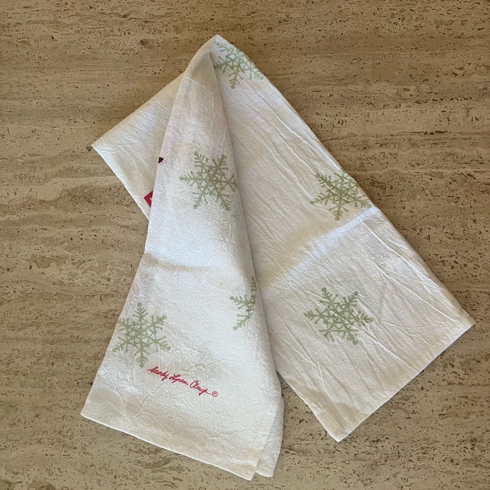 Vintage Red Cardinal Winter Tea Towel - Picture 4 of 7